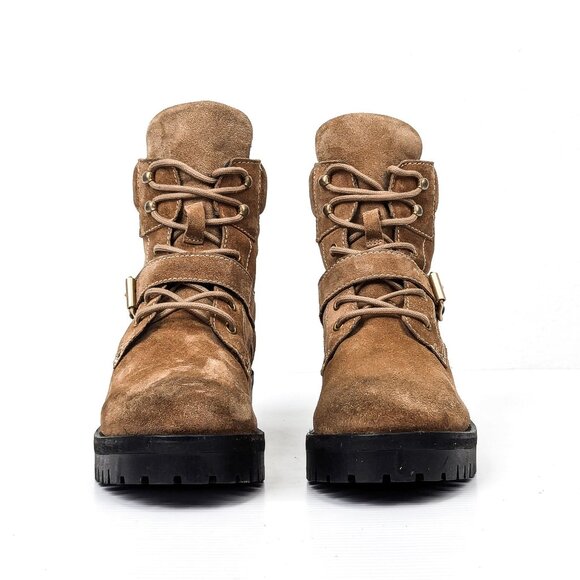 AllSaints Women Paulina Desert Suede Ankle Combat Boots size 8US EUR38 - Picture 2 of 8